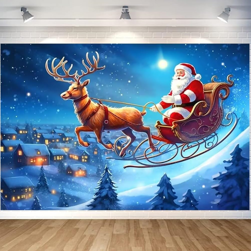 Amazon.co.jp: DIFEIUKI タペストリー クリスマス飾り サンタさん